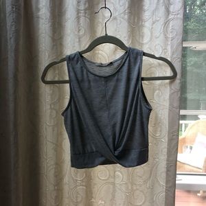 Grey crop top
